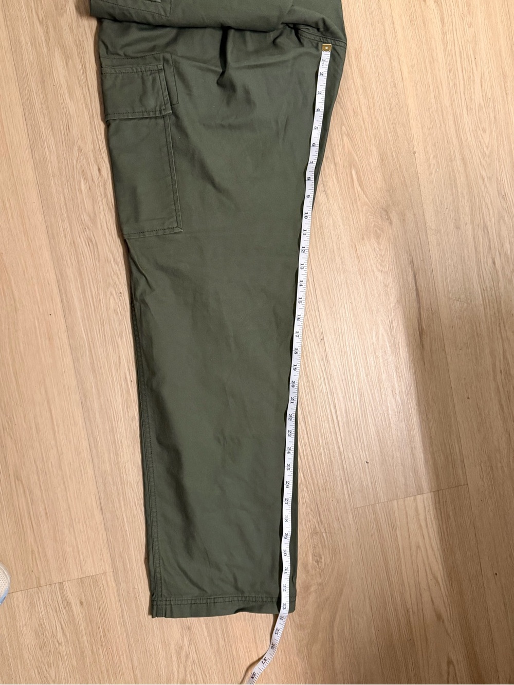 Old Navy Straight- Fit Cargo Utility Pants Military Green Cotton Men’s 38x34 - Picture 4 of 6